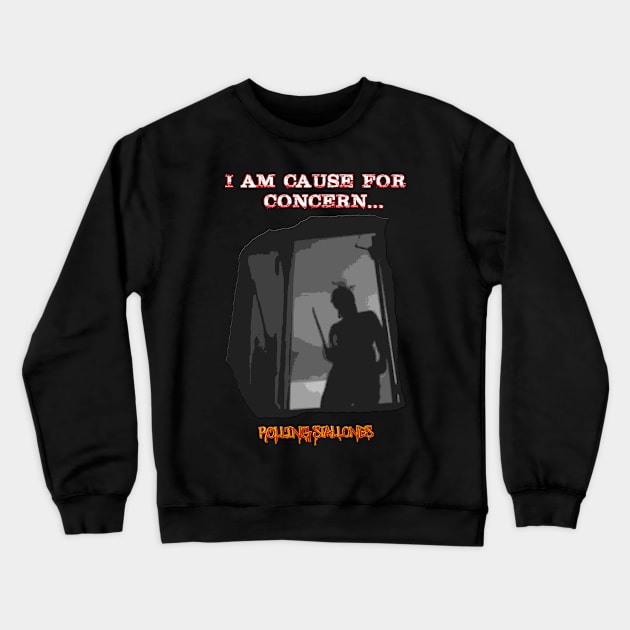 Rolling Stallones: I am Cause for Concern Crewneck Sweatshirt by Rolling Stallones USA